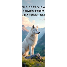 Lade das Bild in den Galerie-Viewer, Poster Wolf majestätisch mit Berglandschaft Panorama Hoch