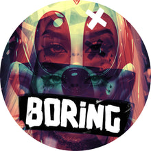 Lade das Bild in den Galerie-Viewer, Aluminiumbild gebürstet Woman Boring Kreis