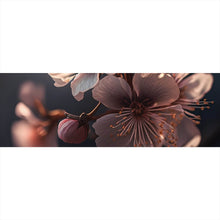 Lade das Bild in den Galerie-Viewer, Acrylglasbild Zarte Kirschblüten im sanften Sonnenlicht leuchten prachtvoll Panorama