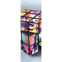 Lade das Bild in den Galerie-Viewer, Poster Zauberwürfel Pop Art No.2 Panorama Hoch