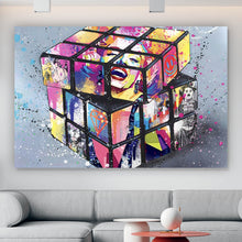 Lade das Bild in den Galerie-Viewer, Poster Zauberwürfel Pop Art No.2 Querformat