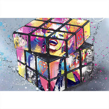 Lade das Bild in den Galerie-Viewer, Poster Zauberwürfel Pop Art No.2 Querformat