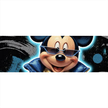 Lade das Bild in den Galerie-Viewer, Poster Zeichentrickfigur Fashion mit Sonnenbrille und Jacke No.3 Panorama