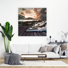 Lade das Bild in den Galerie-Viewer, Poster Offenes Buch im Meer Quadrat