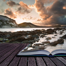 Lade das Bild in den Galerie-Viewer, Poster Offenes Buch im Meer Quadrat