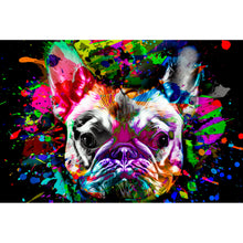 Lade das Bild in den Galerie-Viewer, Poster Dog Head Abstract Querformat