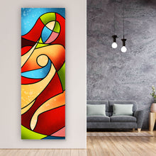 Lade das Bild in den Galerie-Viewer, Acrylglasbild Ästhetische Frau Abstrakt Panorama Hoch
