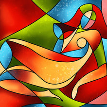 Lade das Bild in den Galerie-Viewer, Spannrahmenbild Ästhetische Frau Abstrakt Quadrat