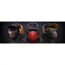 Lade das Bild in den Galerie-Viewer, Poster 3 weise Affen 3 wise monkeys Gangster Panorama