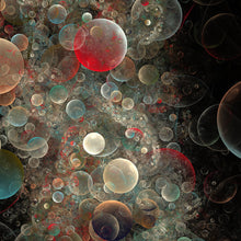 Lade das Bild in den Galerie-Viewer, Poster Abstract Bubbles Quadrat