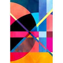 Lade das Bild in den Galerie-Viewer, Acrylglasbild Abstrakte Aquarell Elemente Hochformat