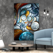 Lade das Bild in den Galerie-Viewer, Acrylglasbild Abstrakte Blasen Hochformat