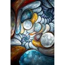 Lade das Bild in den Galerie-Viewer, Acrylglasbild Abstrakte Blasen Hochformat