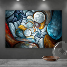 Lade das Bild in den Galerie-Viewer, Aluminiumbild Abstrakte Blasen Querformat