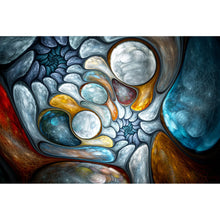 Lade das Bild in den Galerie-Viewer, Acrylglasbild Abstrakte Blasen Querformat