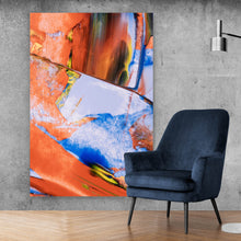 Lade das Bild in den Galerie-Viewer, Leinwandbild Abstrakte bunte Malerei Hochformat