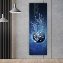 Lade das Bild in den Galerie-Viewer, Poster Digitalisierte Erde Panorama Hoch