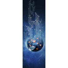 Lade das Bild in den Galerie-Viewer, Poster Digitalisierte Erde Panorama Hoch