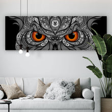 Lade das Bild in den Galerie-Viewer, Acrylglasbild Abstrakte Eule Panorama