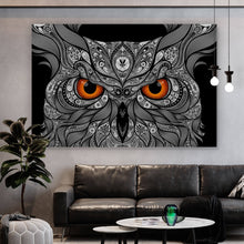 Lade das Bild in den Galerie-Viewer, Poster Abstrakte Eule Querformat