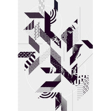 Lade das Bild in den Galerie-Viewer, Leinwandbild Abstrakte Geometrie Hochformat
