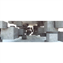 Lade das Bild in den Galerie-Viewer, Poster Abstrakte geometrische Beton Würfel Panorama