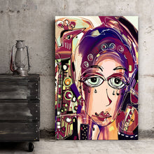 Lade das Bild in den Galerie-Viewer, Poster Abstrakte Gesichter Hochformat