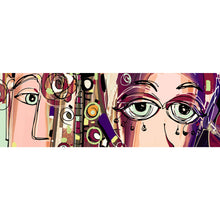 Lade das Bild in den Galerie-Viewer, Poster Abstrakte Gesichter Panorama