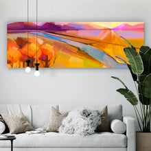 Lade das Bild in den Galerie-Viewer, Poster Abstrakte Landschaft mit Fluss Panorama
