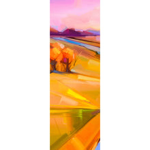 Lade das Bild in den Galerie-Viewer, Poster Abstrakte Landschaft mit Fluss Panorama Hoch