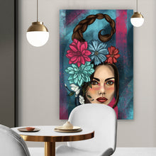 Lade das Bild in den Galerie-Viewer, Acrylglasbild Abstrakte Meerjungfrau Hochformat