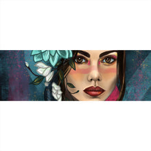 Lade das Bild in den Galerie-Viewer, Acrylglasbild Abstrakte Meerjungfrau Panorama