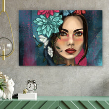 Lade das Bild in den Galerie-Viewer, Acrylglasbild Abstrakte Meerjungfrau Querformat