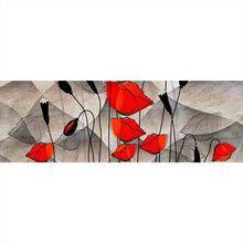 Lade das Bild in den Galerie-Viewer, Poster Abstrakte Mohnblumen Panorama