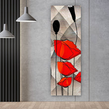 Lade das Bild in den Galerie-Viewer, Poster Abstrakte Mohnblumen Panorama Hoch