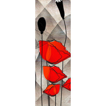 Lade das Bild in den Galerie-Viewer, Poster Abstrakte Mohnblumen Panorama Hoch