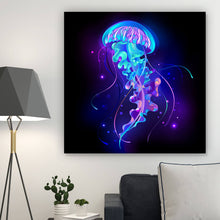 Lade das Bild in den Galerie-Viewer, Poster Abstrakte Qualle Quadrat