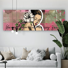 Lade das Bild in den Galerie-Viewer, Acrylglasbild Abstrakte Schönheit auf Blüten Panorama