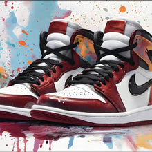 Lade das Bild in den Galerie-Viewer, Poster Abstrakte Sneaker Bunt Quadrat