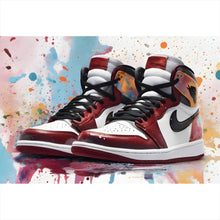 Lade das Bild in den Galerie-Viewer, Poster Abstrakte Sneaker Bunt Querformat