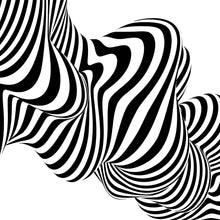 Lade das Bild in den Galerie-Viewer, Spannrahmenbild Abstrakte Streifen Quadrat