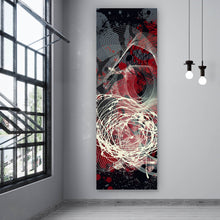 Lade das Bild in den Galerie-Viewer, Leinwandbild Abstrakte texturierte Collage Panorama Hoch