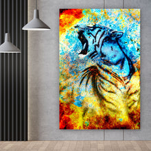 Lade das Bild in den Galerie-Viewer, Poster Abstrakte Tiger Collage Hochformat
