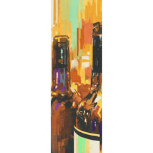 Lade das Bild in den Galerie-Viewer, Acrylglasbild Abstrakte Weinflaschen Panorama Hoch