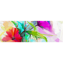 Lade das Bild in den Galerie-Viewer, Acrylglasbild Abstrakter Blumenstrauß Panorama