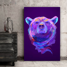 Lade das Bild in den Galerie-Viewer, Poster Abstrakter Bärenkopf Hochformat
