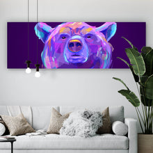 Lade das Bild in den Galerie-Viewer, Poster Abstrakter Bärenkopf Panorama
