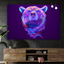 Lade das Bild in den Galerie-Viewer, Poster Abstrakter Bärenkopf Querformat