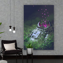 Lade das Bild in den Galerie-Viewer, Acrylglasbild Endzeit Astronaut Digital Art Hochformat