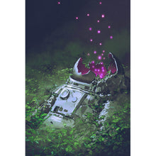 Lade das Bild in den Galerie-Viewer, Leinwandbild Endzeit Astronaut Digital Art Hochformat